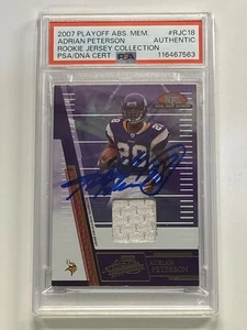2007 Playoff Absolute Adrian Peterson #RJC-18 RC Patch Auto Autograph PSA DNA - Picture 1 of 2
