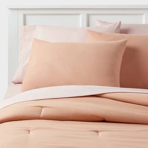 7pc Queen Reversible Printed Microfiber Comforter and Sheet Set Copper - Room - Picture 1 of 5