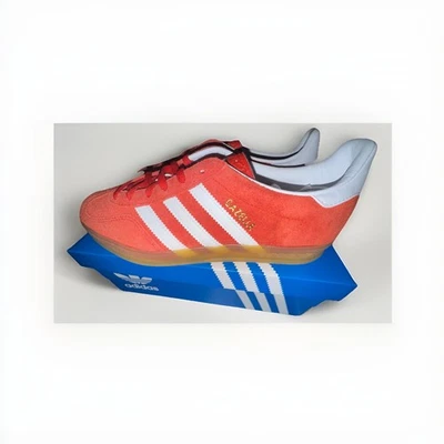 ¡¡NUEVO EN CAJA!! Talla 7.5 - Adidas Gazelle Indoor HQ8718 para mujer naranja/blanco/goma 👟🆕 Foto 1 de 4
