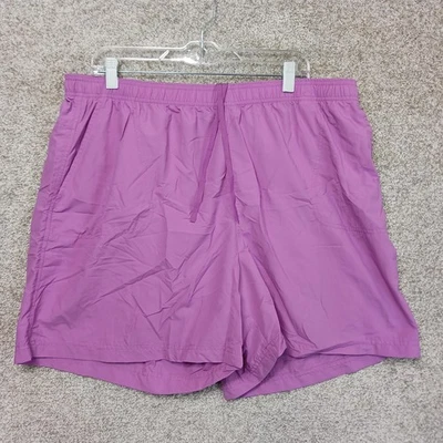 Pantalones Cortos de Natación Columbia para Mujer 2X Púrpura Nylon Bolsillos con Cordón Forrados de Malla Foto 1 de 4