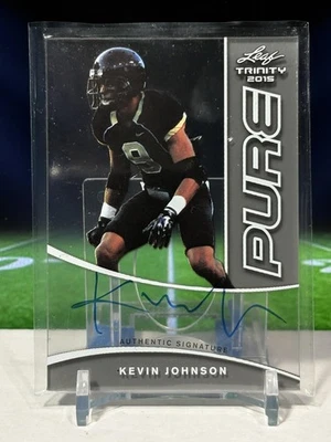2015 Leaf Trinity Pure Autographs Charcoal #PA-KJ1 Kevin Johnson Wake Deacons - Image 1 of 2