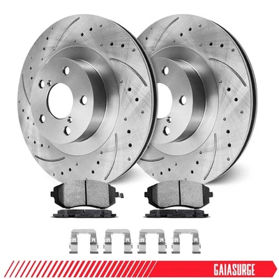 Front Brakes Rotors + Brake Pads For Subaru Baja Forester Outback Brakes Kit - Image 1 of 4