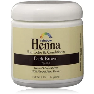 Rainbow Research Henna Hair Color & Conditioner Dark Brown 4 Oz - Picture 1 of 1