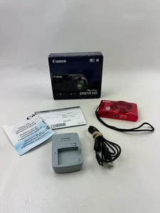 Canon PowerShot SX610 HS 20.2MP Digital Camera 18x Zoom Red - MINT In Box - Picture 1 of 13