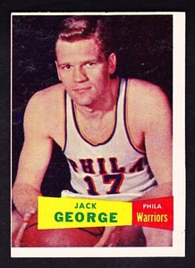 1957-58 TOPPS #67 JACK GEORGE WARRIORS