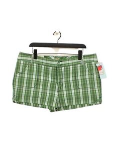 Mossimo Women's Shorts W 39 in Green Checkered 100% Other Mom