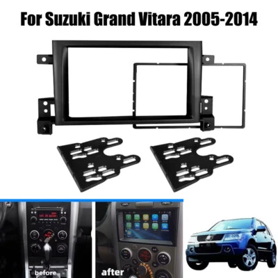 Marco de panel de fascia radio estéreo de coche Suzuki Grand Vitara de 7 pulgadas 2Din para 05-14 Foto 1 de 4