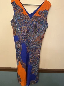 ELIE TAHARI Agatha Paisley Sleeveless Dress NWT Sz 12 MSRP $398 - Picture 1 of 5