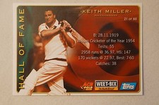 Cricket - Collectable - Weetbix Hall of Fame Series - Shane Lee - Keith Miller