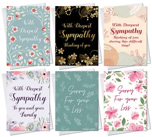 Sympathy Cards Multipack of 30 Sympathy Cards Condolences Sorry For Your Loss - Picture 1 of 9