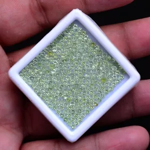 VVS 150 Stück Natürlich Peridot 2mm Rund Diamantschliff Lose Unbehandelt - Bild 1 von 7
