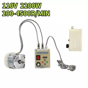 Servo Motor & Controller 2.2KW Driver Face Mount For Belt Sander Woodworking - Picture 1 of 13