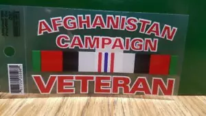 Calcomanía militar campaña afgana ejército veterano marina marina fuerza aérea - Imagen 1 de 1