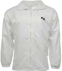Unisex Detachable Hood Waterproof Zip Up Pockets Bowling Mesh Lined Bowls Jacket - Picture 1 of 3