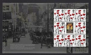 GREAT BRITAIN 2017 WORLD WAR 1 1917 BOOKLET PANE 4 FINE USED - Bild 1 von 1
