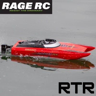 RAGE RC Boat RTR SuperCat MX Eléctrico Micro Piscina Corredor Velocidad Li-ion Batería Foto 1 de 4