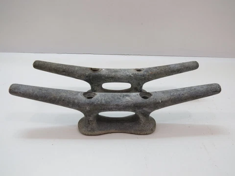 Pair 12 inch Wilcox Crittenden Cast Iron Boat Dock Cleats Door Handles (D4C612B) Cover