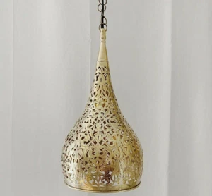Moroccan Pendant Light , Moroccan Lamp, Pendant Lights Brass Closed Bottom - Picture 1 of 5