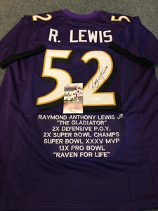ray lewis framed jersey