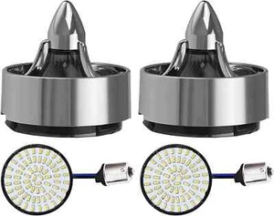 2 x LED Rear Front Turn Signal Light Blinker Indicator For Harley Dyna Softail - Picture 1 of 6