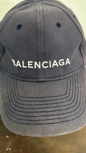 BALENCIAGA BLUE Strap Hat Worn - Picture 1 of 5