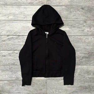 Juicy Couture Jacket Girls Sz XXL Black Long Sleeve Full Zip Hooded Logo - Picture 1 of 5