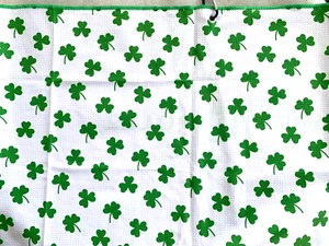 SWEET ROLLZ   O’MALLEY  DANCING  CLOVERS  20 INCH by 40 INCH  GOLF TOWEL    C16 - Picture 1 of 3