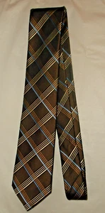 NWT Jos A Bank Reserve Brown Silk Abstract Tie Necktie - Picture 1 of 3