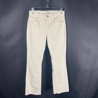 Calça jeans RSQ veludo meninas tamanho 14 creme cintura baixa alargamento nova com etiquetas - Imagem 1 de 4