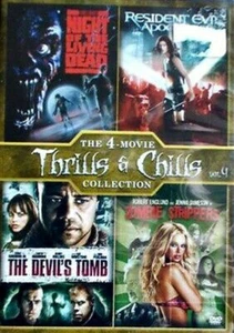 THE 4 MOVIE COLLECTION THRILLS & CHILLS VOL4 DVD-NIGHT OF LIVING DEAD RESIDENT - Picture 1 of 1