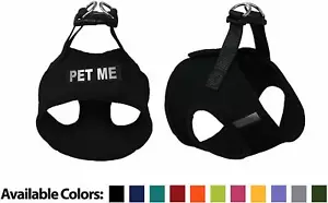 Pet Me Mesh Easy Step-In Padded Soft Puppy Pet Dog Harness Custom Patch - Picture 1 of 19