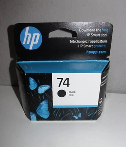 Cartucho de tinta HP 74 NEGRO (Exp Dic 2024) NUEVO SIN ABRIR - Imagen 1 de 3
