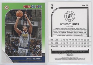2019-20 Panini NBA Hoops Neon Green Myles Turner #77