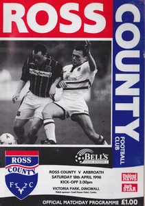 Football Programme>ROSS COUNTY v ARBROATH Apr 1998 - Picture 1 of 1