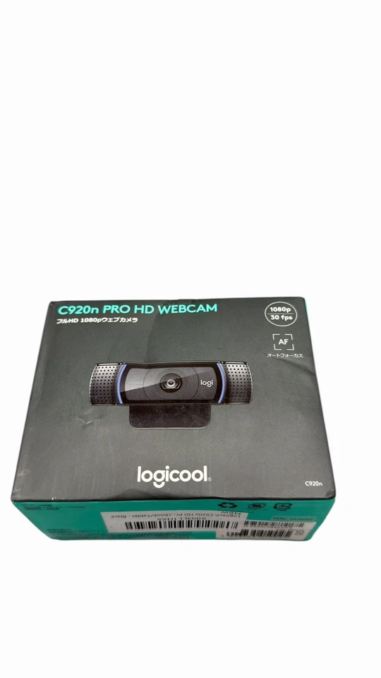Logicool C920n - Cámara web PRO HD - negra sellada nueva en caja Foto 1 de 4