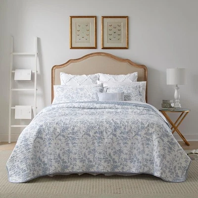 - Conjunto de colcha queen, roupa de cama de algodão macio com design reversível, peso médio... - Imagem 1 de 2