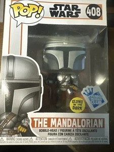 Funko Pop!Star Wars: The Mandalorian (Glow In The Dark)#408 “Funko Insider Club” - Picture 1 of 6