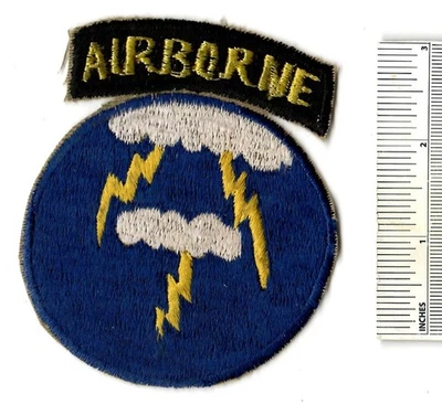 Parche inf Segunda Guerra Mundial 21ª División de Infantería Fantasma Fantasma Aerotransportado Ejército de Estados Unidos Segunda Guerra Mundial Foto 1 de 2