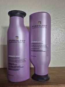 *NEW* Pureology Hydrate Sheer Shampoo and Conditioner Duo Set 9oz each Amazing  - Picture 1 of 12