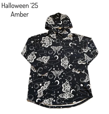 NWT LuLaRoe XL Amber Hoodie 2025 Halloween Dressed To Possess As Pictured - Image 1 of 3