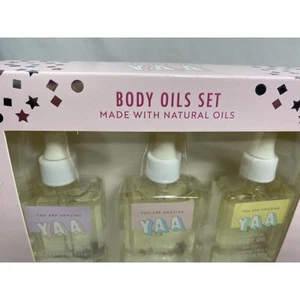 Y.A.A. You Are Amazing Three FLORAL SCENTED BODY OILS Lavender Rose Daisy ~NEW - Picture 1 of 9
