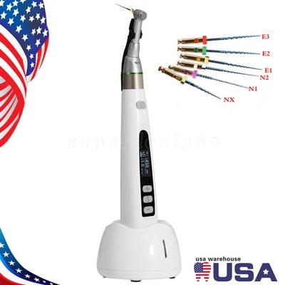 Limas rotativas dentales inalámbricas LED Endo Motor 16:1 Contraángulo Endodoncia/NITI  Foto 1 de 2