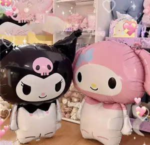 2pc GIANT Balloons Hello Kitty & Kuromi Birthday Party Balloon Decorations - Picture 1 of 3