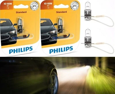 Philips Estándar H3 55W Dos Bombillas Luz Antiniebla Halógena Repuesto Stock Plug Play Foto 1 de 4