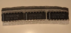 Lot 3 CD74HCT74E RCA High Speed CMOS Dual Positive-Edge-Triggered D Flip-Flops - Picture 1 of 3