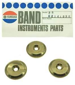 Yamaha YBH 301 Baritone Horn Bottom Valve Cap Set (3) Lacquered - Picture 1 of 4