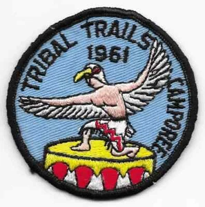 1961 Tribal Trails Camporee Boy Scouts of America BSA Patch - Picture 1 of 1
