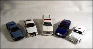 Set of 5 Road Champs Assorted Police Series Police Cars 1:43 #Z753 - Picture 1 of 10
