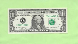 2003 ..UNCIRC $1 E 7624 4281 D .... 2003 $1 E-D NICE NOTE FRN - Picture 1 of 2