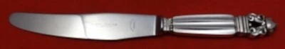Cuchillo de almuerzo de plata esterlina Acorn de Georg Jensen mango corto 8 1/8" Foto 1 de 2